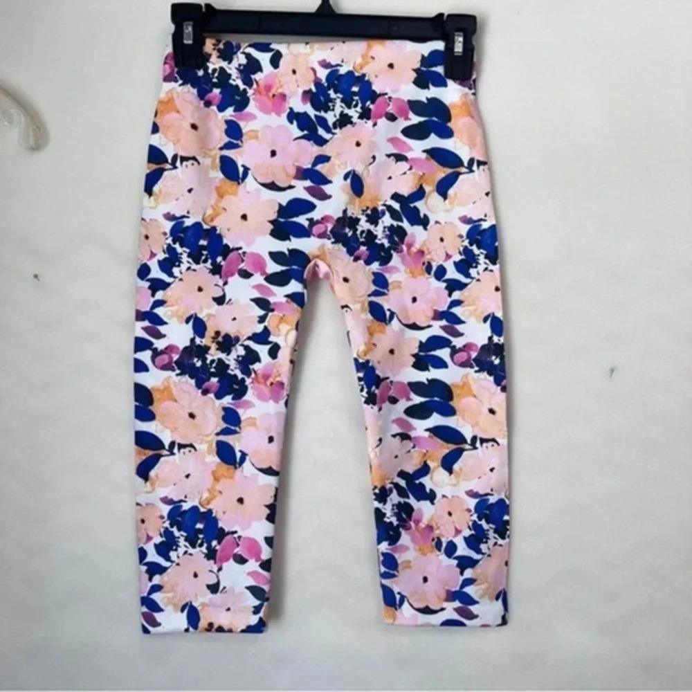 Floral Botanical Cropped Capri Leggings S/M